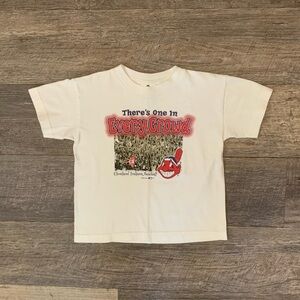 Vintage Cleveland Indians Baseball There’s One In Every Crowd Shirt Kids Size 7